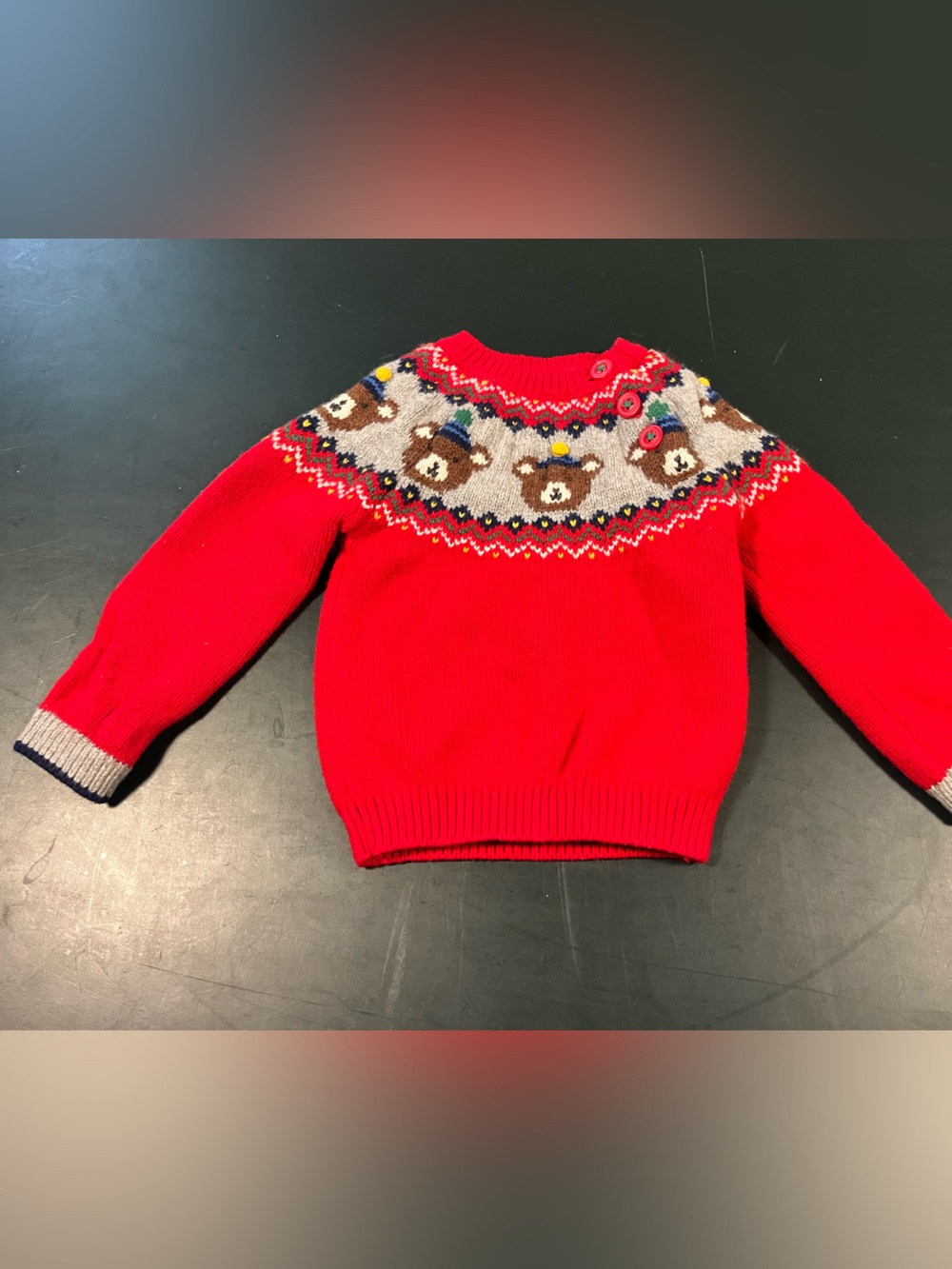 Mini boden birthday party near fair isle sweater with buttons